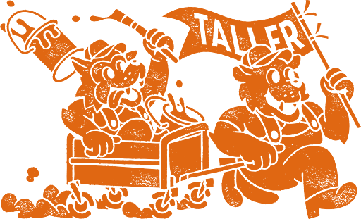 Vintage character mascot